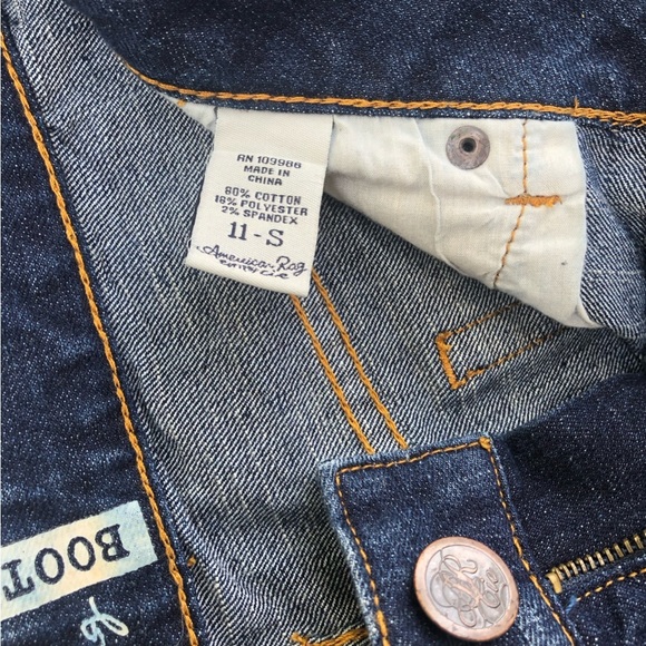 American Rag Boot Mid Rise Dark Wash Denim Jean Size 11S - Picture 9 of 12